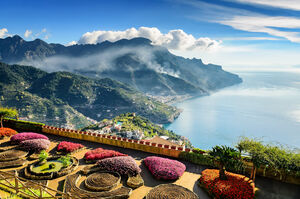 Fantastic view of the Amalfi coast. Ravello, Italy