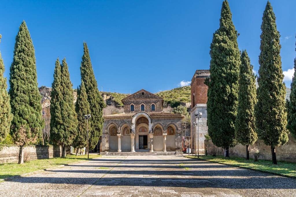 Benedictine Abbey of Sant’Angelo in Formis, dedicated to the Archangel Michael. Capua, Campania, Italy. 