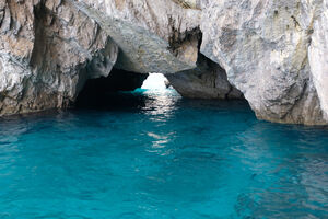 The Blue waters of Capri Island