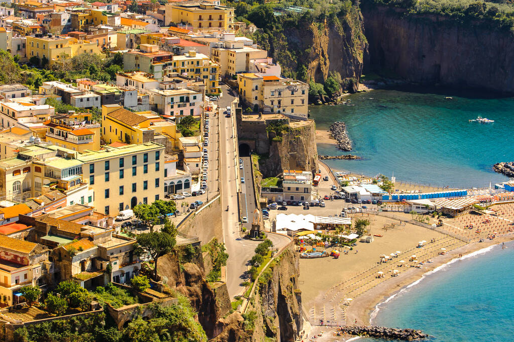 Aerial view of Sorrento, Italy