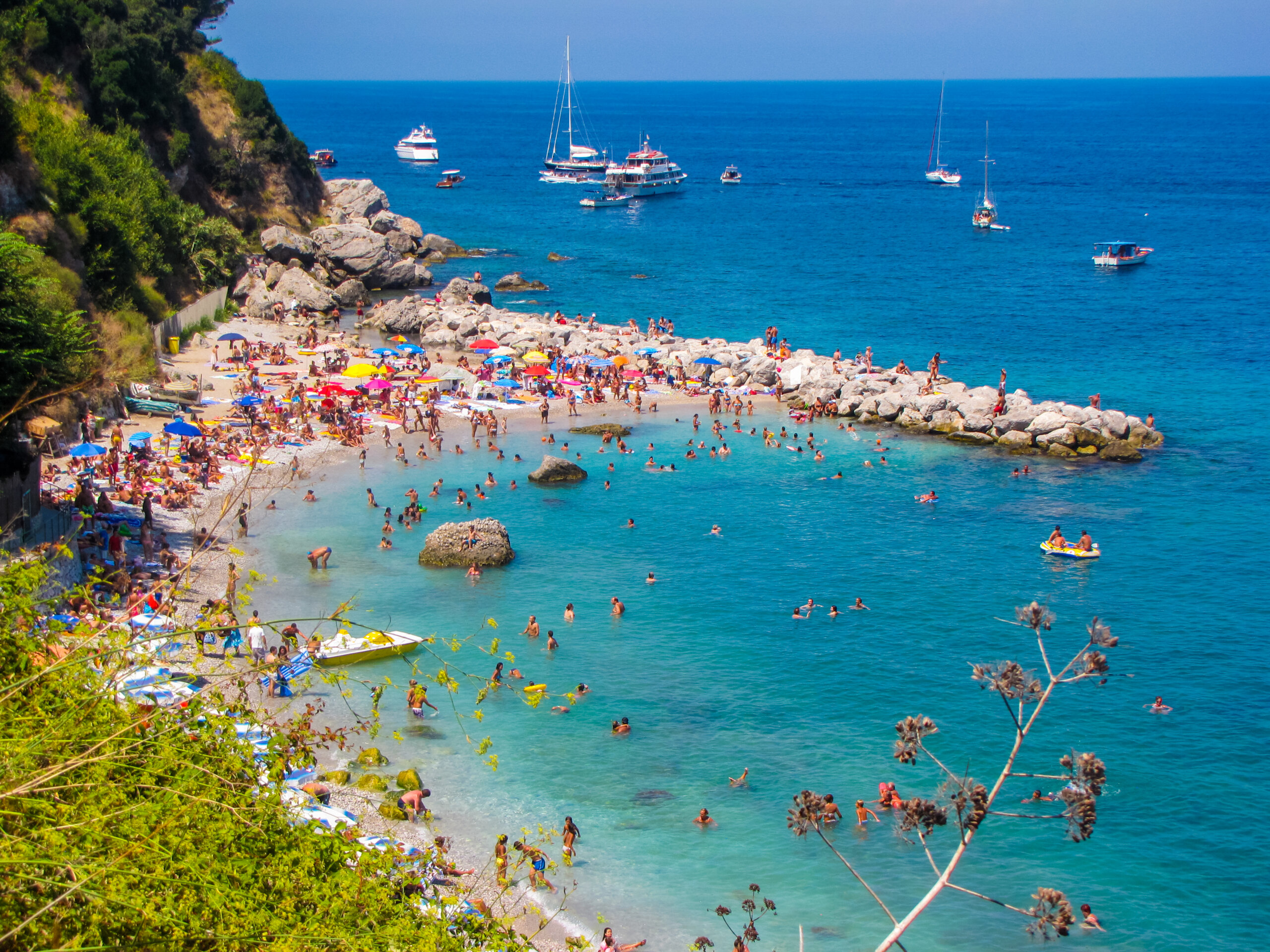 10 najpiękniejszcyh plaż na wyspie capri