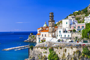 scenic Amalfi coast- pictoria Atrani. Italian holidays