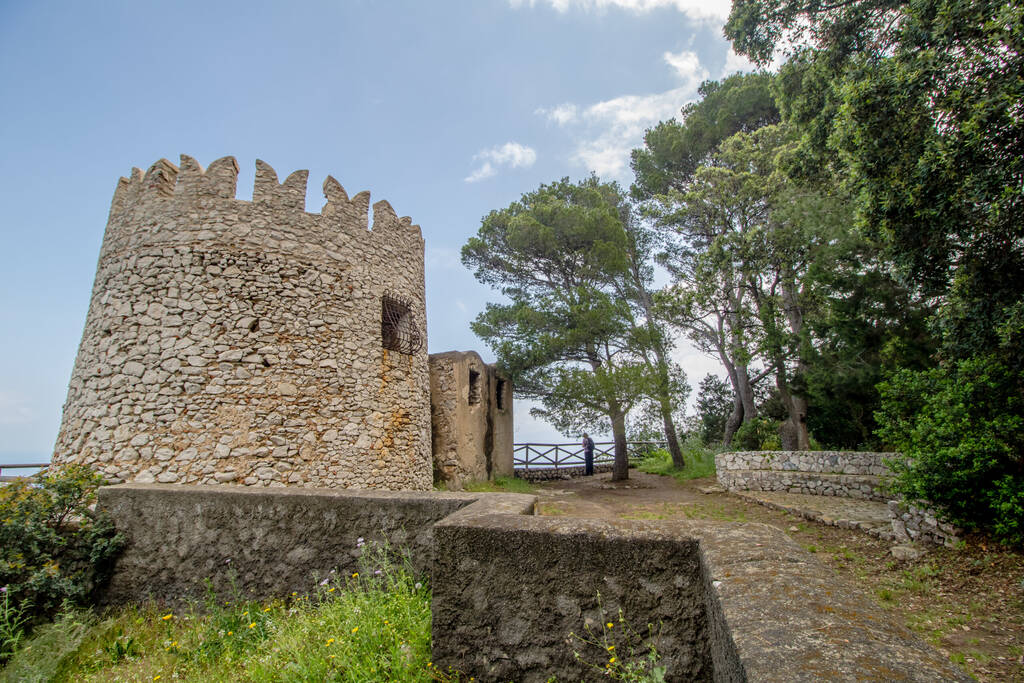 The ruins of Villa Damecuta in Anacapri on the island of Capri, Italy