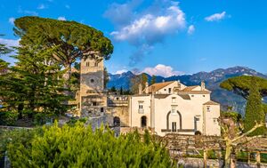 View of Ravello village on the Amalfi Coast in Italy