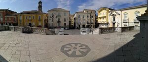 Avellino - Panoramic photo from the churchyard of the cathedral